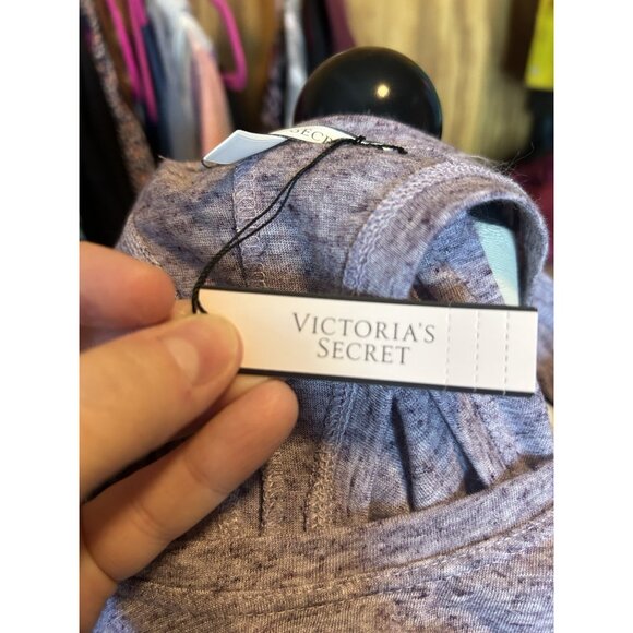 Victoria's Secret Angel Purple Heathered Racerback Tank Knit Stretch NWT Sz M - Picture 6 of 10